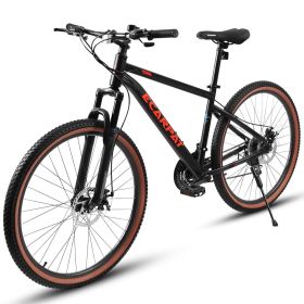 A24301 Mountain Bike 24 Inch Wheels, 21-Speed Mens Womens Trail Commuter City Mountain Bike