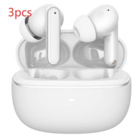 Wireless Bluetooth Noise Reduction In-ear Headphones (Option: White 3pcs-ENC Noise Cancellation)