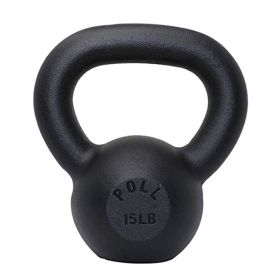 Arm Power Exercise Equipment Kettlebell for Home Fitness (Color: Black, Weights Available: 15LB)