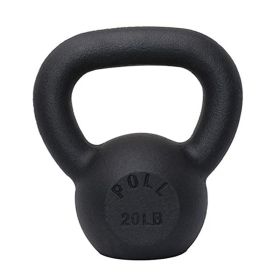 Arm Power Exercise Equipment Kettlebell for Home Fitness (Color: Black, Weights Available: 20LB)