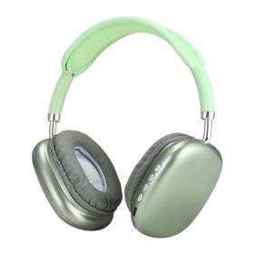 P92 bluetooth headset headset cell phone heavy bass wireless sports game universal headset (Color: greener)