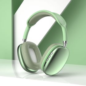 P9 pro max bluetooth headphones wireless noise canceling headphones headset headset pops (Color: greener)