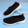 Summer new breathable net flying weaving women's shoes comfortable casual women's shoes trend 100 loafers a slip-on loafers