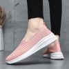 Summer new breathable net flying weaving women's shoes comfortable casual women's shoes trend 100 loafers a slip-on loafers