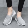 Summer new breathable net flying weaving women's shoes comfortable casual women's shoes trend 100 loafers a slip-on loafers