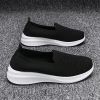 Summer new breathable net flying weaving women's shoes comfortable casual women's shoes trend 100 loafers a slip-on loafers
