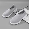 Summer new breathable net flying weaving women's shoes comfortable casual women's shoes trend 100 loafers a slip-on loafers