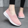 Summer new breathable net flying weaving women's shoes comfortable casual women's shoes trend 100 loafers a slip-on loafers