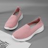 Summer new breathable net flying weaving women's shoes comfortable casual women's shoes trend 100 loafers a slip-on loafers