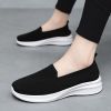 Summer new breathable net flying weaving women's shoes comfortable casual women's shoes trend 100 loafers a slip-on loafers
