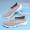 Summer new breathable net flying weaving women's shoes comfortable casual women's shoes trend 100 loafers a slip-on loafers