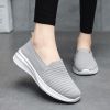 Summer new breathable net flying weaving women's shoes comfortable casual women's shoes trend 100 loafers a slip-on loafers